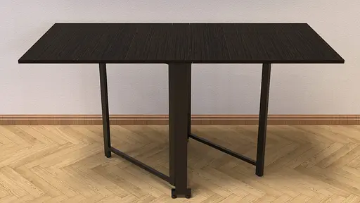 Стіл-книга трансформер Оріон 2 Ferrum-decor 750x1520x730 Чорний метал ДСП Венге Магія 16 мм (FRD-105428) - фото 8