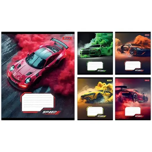 Зошит учнівський "Speed" 1B 768018 12 аркушів 1 шт. в асортименті - фото 1