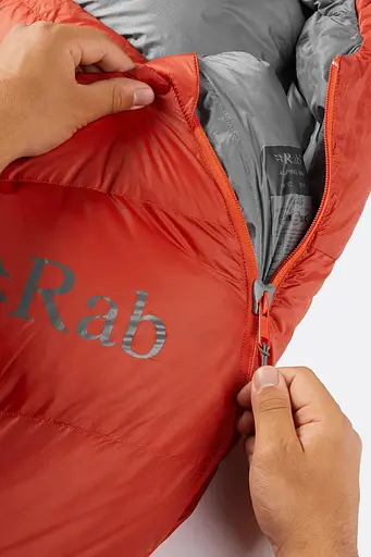 Спальник Rab Alpine 600 Regular L лівий Red (1033-RB QSD-29-RCY-REG-LZ) - фото 6