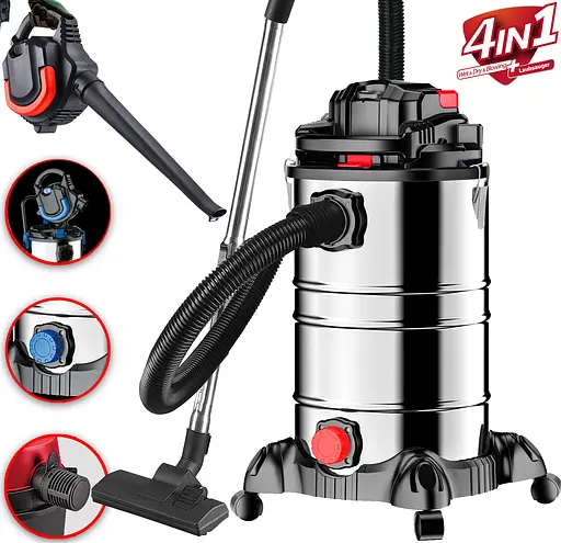 Промисловий пилосос DMS NTBS-30 Red 2000W 30 л + повітродувка - фото 3