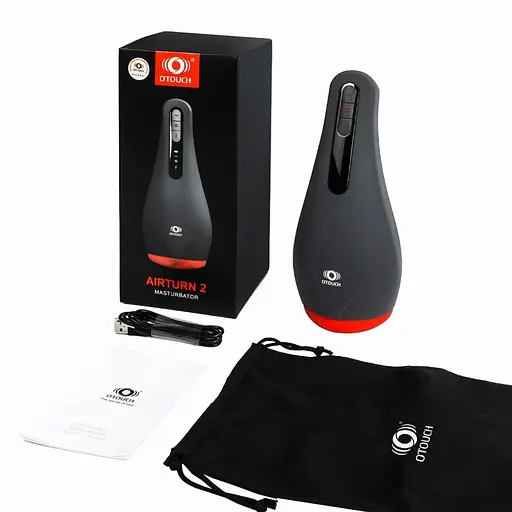 Мастурбатор багатофункціональний Otouch Airturn 2 (чорний) - фото 3