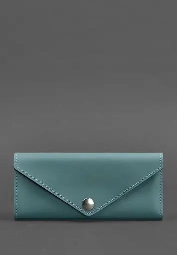 Женский кожаный кошелек Керри 1.0 бирюзовый - фото 3