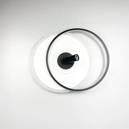 Стельова дизайнерська люстра LED Line.F MJ 50-500 BK+WT - фото 2