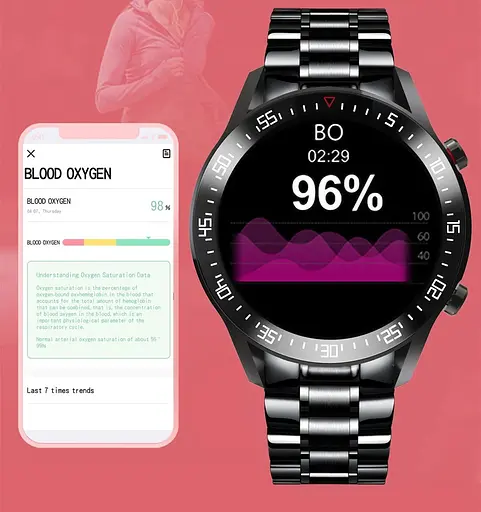 Смарт годинник Lige C2 водонепроникні IP68 (Чорний) - фото 9