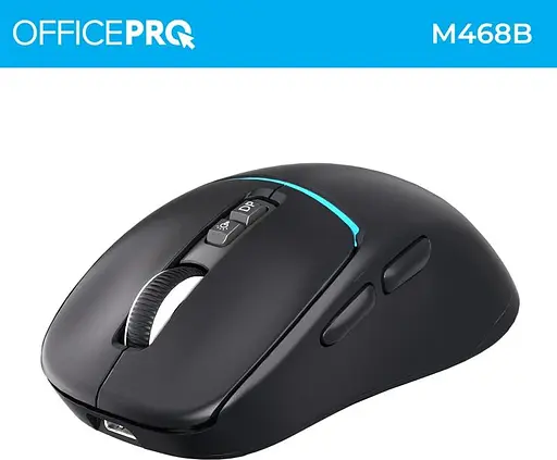 Миша OfficePro Silent Click Wireless Black (M468B) - фото 11