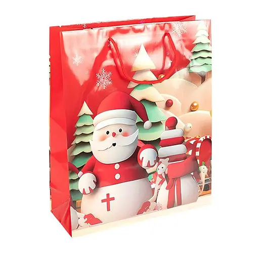 Пакет подарочный "Новый год" Bambi 2571-2-3 размер 26х32х10 см - фото 1