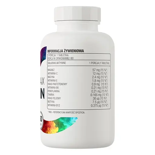 Витаминно-минеральный комплекс OstroVit Magnez MAX + Vitamin 60 таблеток - фото 3