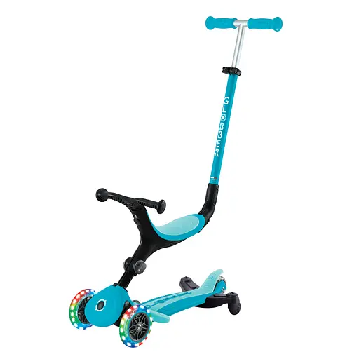 Самокат Globber Go Up Active Lights 360 колеса світяться до 20/50кг від 1 року блакитний (749-300)