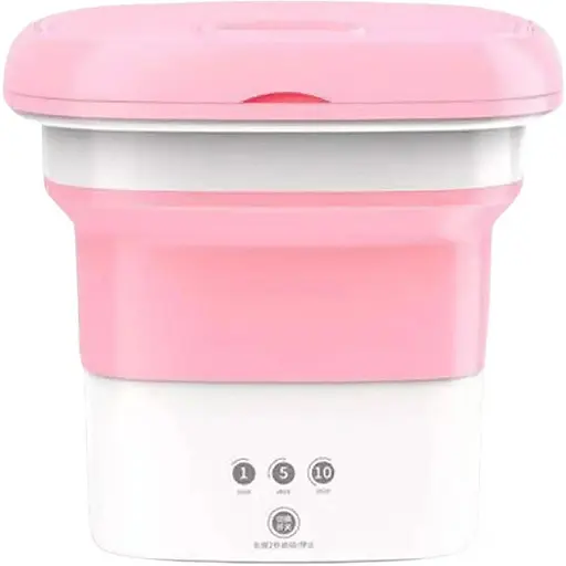 Стиральная машина UKC мини ведро MA2000 White Pink (16317) - фото 1