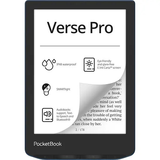 Электронная книжка PocketBook Verse Pro (PB634) Azure