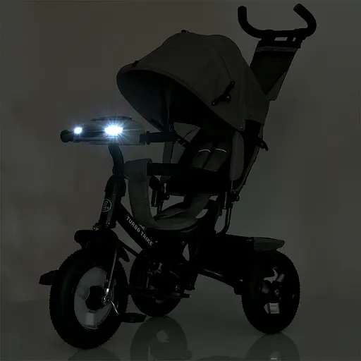 Триколісний велосипед Turbo Trike MT 1006-8 з музичною панеллю світловими ефектами та м'яким сидінням - фото 8