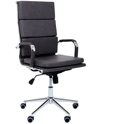 Кресло Slim FX HB Хром Tilt WAX Black Grey