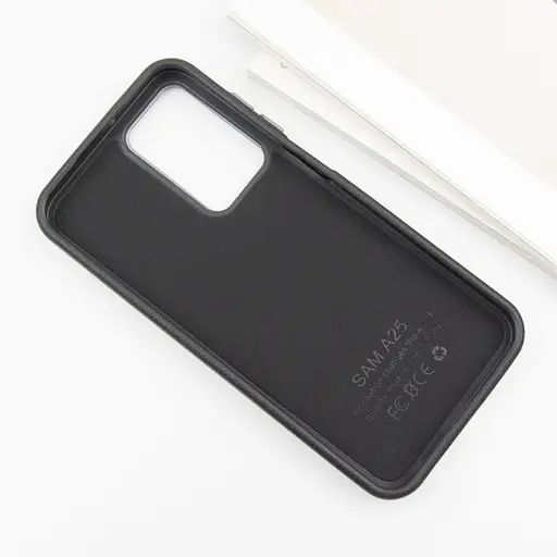 Шкіряний чохол Epik Leather Case Metal Buttons для Samsung Galaxy S23 FE Black - фото 3