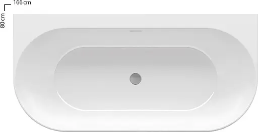 Ванна акриловая Ravak Freedom W 160x80 XC00100024 - фото 2