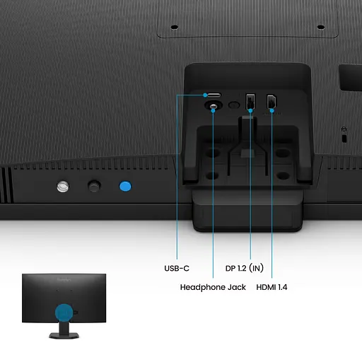 TFT 27" BenQ GW2790C, IPS, 144Гц, HDMI, DP, USB-C, колонки, черный - фото 2