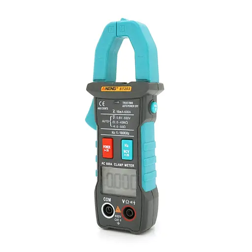 Токовые клещи Aneng ST203 Измерение: V (AC/DC) A (AC) Ω, Hz (NCV, True RMS) - фото 4