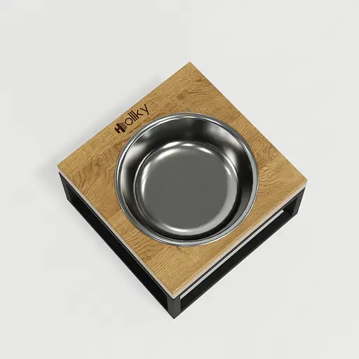 Hollky Base Solo S — миска на підставці для котів і маленьких собак (1 × 0,45 л) - фото 7