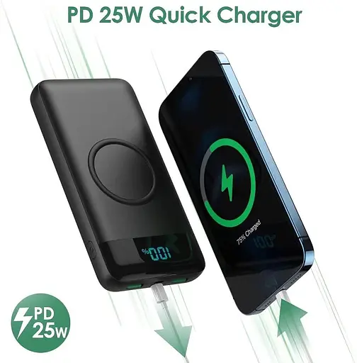 Зарядний пристрій Power Bank HX160Q2 30800mAh 25W-PD (2USB+Type-C) Чорний - фото 2