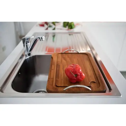 Кухонна мийка Franke Logica Line LLX 611-79/101.0381.810/нержав.сталь Декор/прямокут.,крило зліва/790х500х195/врізна - фото 3