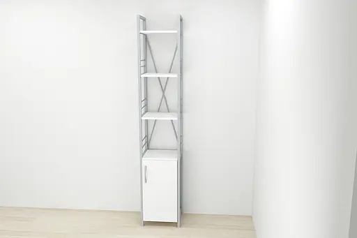 Этажерка 4/34 Ferrum-decor Серии Конект с тумбой 179x34x28 Серый ДСП (FRD-104477) - фото 2