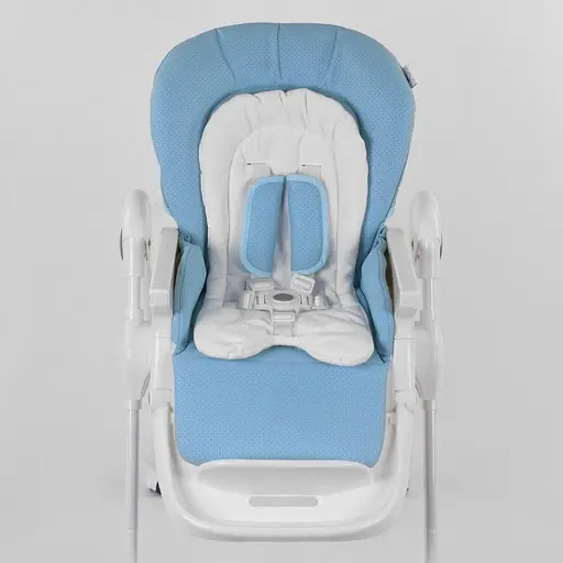 Стульчик для кормления Toti W-48406 (1) мягкий PU, мягкий вкладыш, 4 колеса, съемный столик, красный, в коробке - фото 4