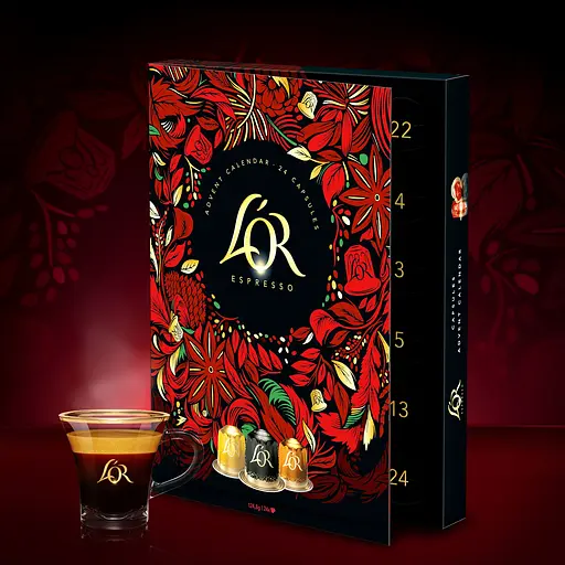 Набор кофе натурального жареного молотого в капсулах Адвент календарь L'OR к / у 24 х 5.2 г - фото 7