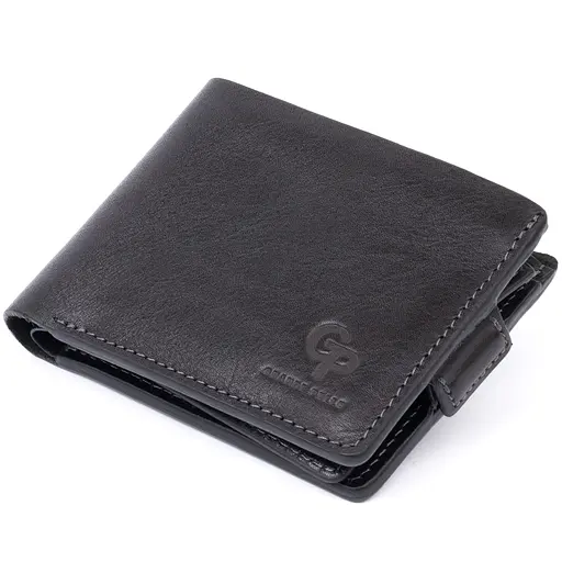 Мужской кожаный кошелек Grande Pelle 9х11.5х3 см acs0015038 - фото 1