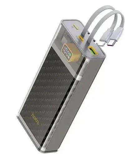 Акумулятор зовнішній Hoco J104A Discovery edition 22.5 W (20000mAh) з вбудованим кабелем - фото 3