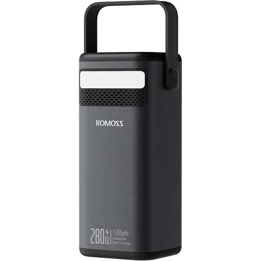 Зовнішній акумулятор Romoss PMT75 75000mAh 280W Black (PMT75-1E2-2133H) [120786]