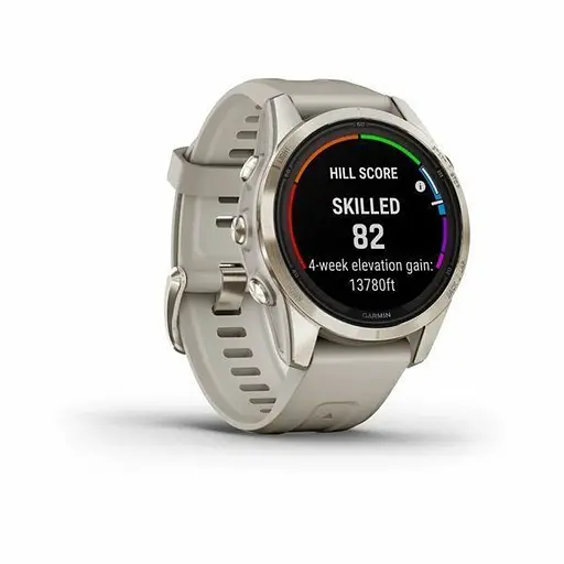 Смарт-годинник Garmin Fenix 7S Sapphire Solar Soft Gold w. Light Sand Band (010-02776-14/15) - фото 2