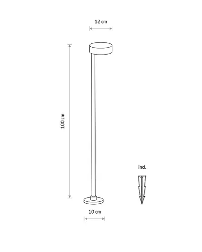 Світильник вуличний ландшафтний Nowodvorski 11542 Ruby LED 1x7W 3000K 400Lm IP54 чорний - фото 6
