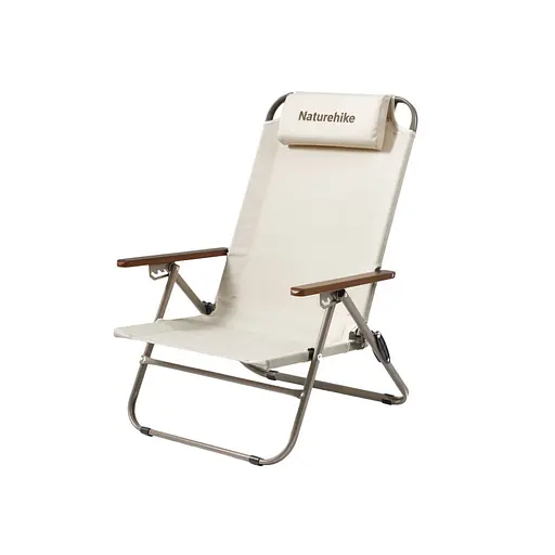 Крісло складане з регульованим нахилом Naturehike CNK2550JJ012 вуглецева сталь (Бежевий)