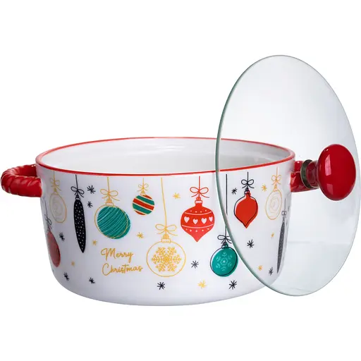 Миска для супа и лапши фарфоровая Merry Christmas 800 мл  FM-CS-9B - фото 2