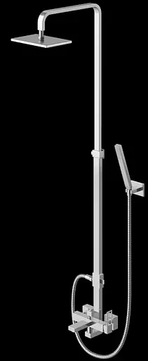 Душова система Kohlman Nexen chrome з виливом QW277U, Хром - фото 2