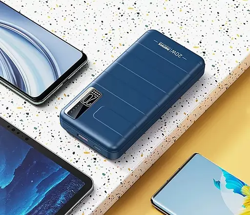 Портативна універсальна батарея - акумулятор REMAX RPP-316 Noah Series 20000 мА·год синій - фото 2