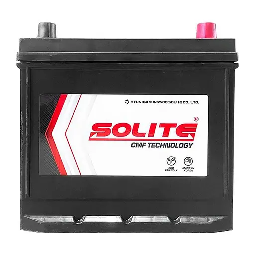 Аккумулятор Solite 6СТ-65Ah 75D23L ASIA Ев (-/+) 550CCA 232 x 175 x 225 мм