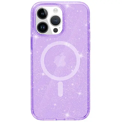 Чохол Epik TPU Galaxy Sparkle MagFit для Apple iPhone 13 Pro Max 6.7 Purple+Glitter - фото 4