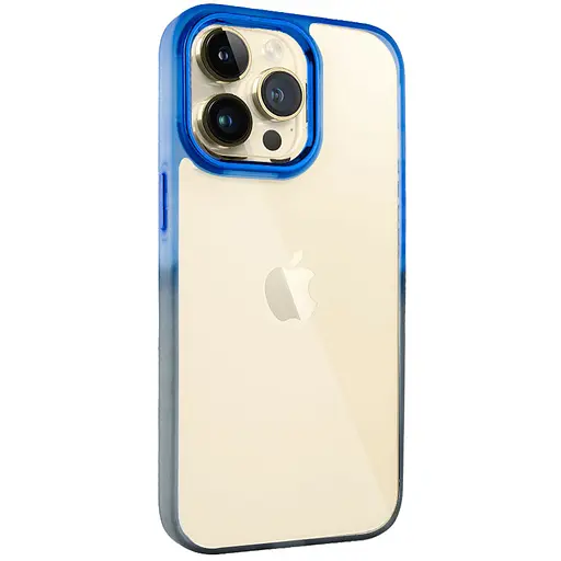 Чехол Epik TPU+PC Fresh sip series для Apple iPhone 13 Pro 6.1 Черный/Синий - фото 1