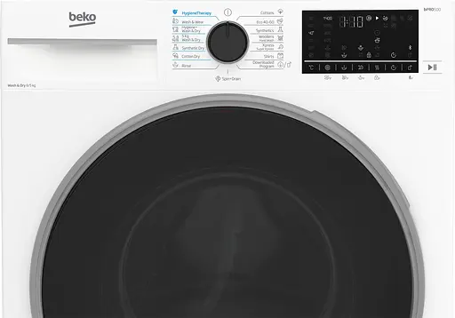 Стирально-сушильная машина Beko фронтальная 8(5)кг 1400 D 57 см дисплей белый - фото 4