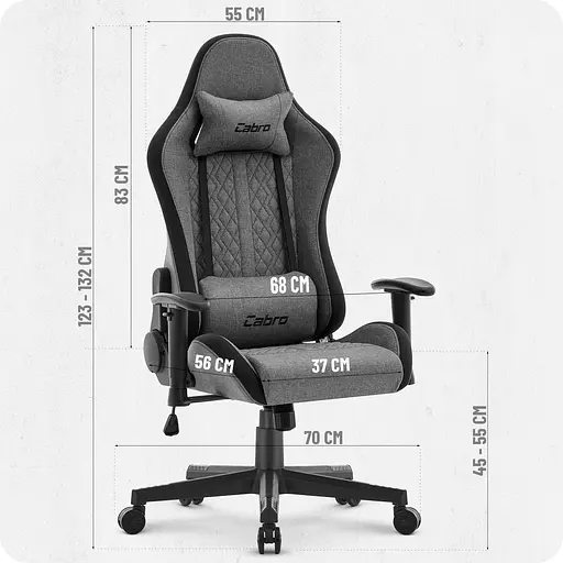 Кресло Cabro C508 Grey ткань - фото 10