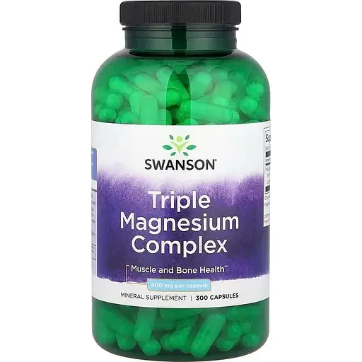 Магний Swanson Triple Magnesium Complex 400 mg 300 caps (1086-100-89-7242277-20)