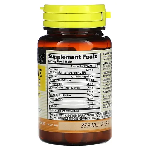 Пробіотики і пребіотики Mason Natural Digestive Enzymes, 90 таблеток - фото 2