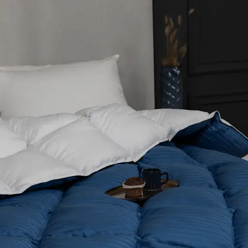 Ковдра пухова MirSon Valentino 031, king size, 240x220, блакитна (2200000018465) - фото 10