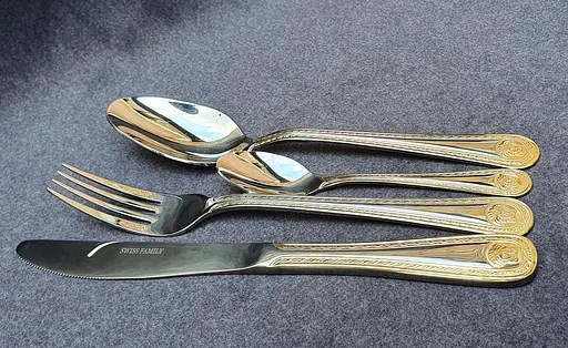 Набор столовых приборов Swiss Family 187 Versace на 12 персон в подарочном кейсе 48 предметов - фото 2
