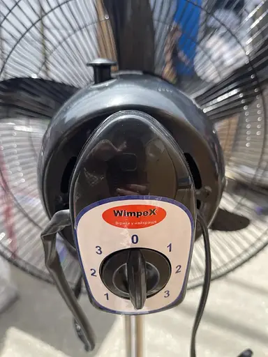 Напольный вентилятор Wimpex WX-1811 200Вт 50см с защитной решеткой и регулировкой высоты 30м² Черный - фото 2