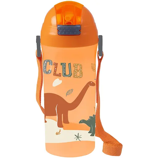 Пляшка для води Herevin Dino з трубочкою для спорту 0.6 л (161811-066)