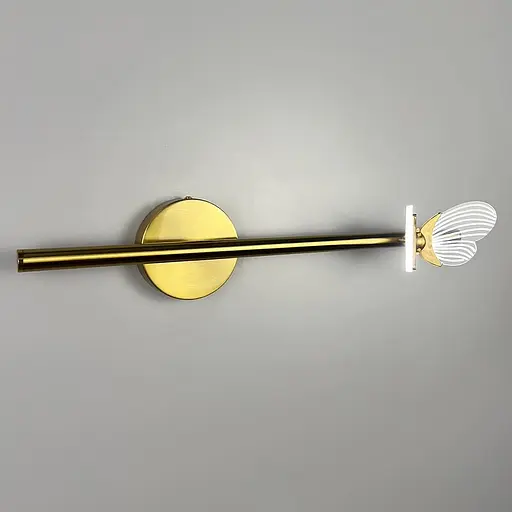 Бра с бабочкой справа в латунном корпусе 46 см Line F Арт. WC18/1R (права) AB - фото 4