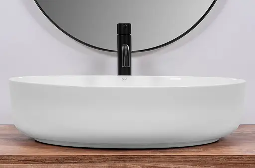 Умивальник Rea Queen накладний білий REA-U1223, Білий - фото 3