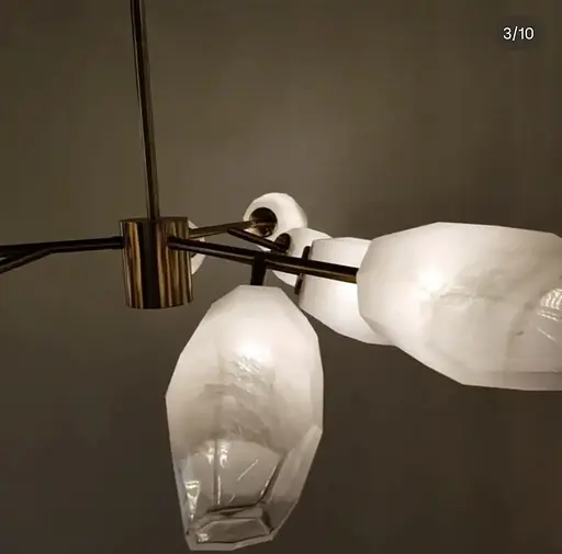 Світлодіодна люстра Сучасна 8616 (Золотиста) на 6 плафонів - фото 3