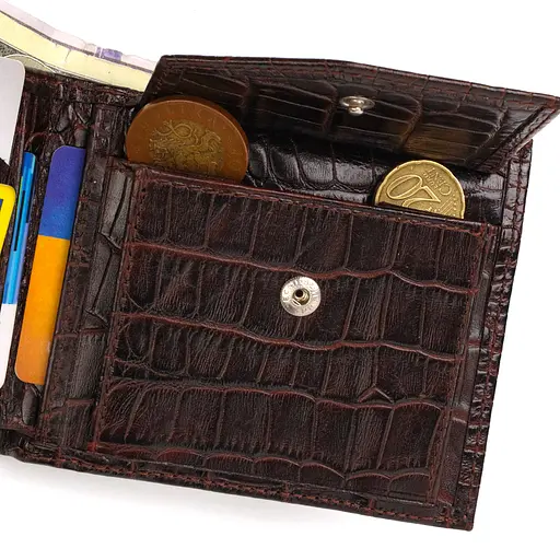 Мужской кожаный кошелек Canpellini 11.5х9.5х2 см acs0025679 - фото 4